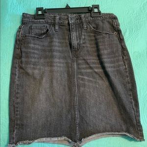 Black Denim Skirt